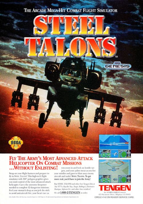 Steel Talons (UJE) (Nov 1992) [b1] game thumb